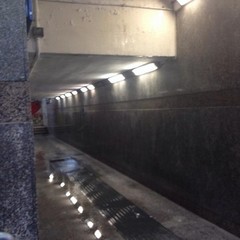 Piove nel sottopasso ferroviario