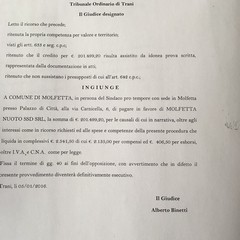 Il decreto ingiuntivo del Tribunale di Trani