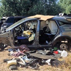 Altre tre auto cannibalizzate rinvenute a Bisceglie: una rubata a Molfetta