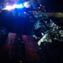 L'incidente avvenuto lungo la strada provinciale 112 Terlizzi-Molfetta