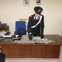 La droga sequestrata dai Carabinieri