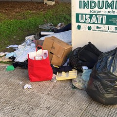 «Indumenti abbandonati per le strade di Molfetta», la denuncia della Gepa