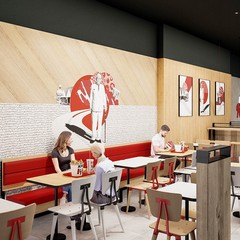 KFC Molfetta tavoli credits Mazzei Architects