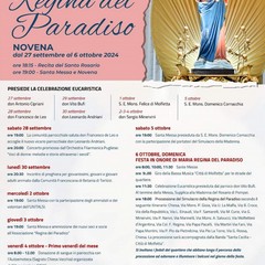 Regina del Paradiso programma