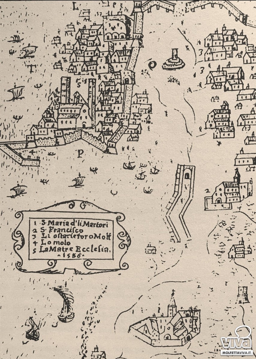 Mappa Molfetta 1586