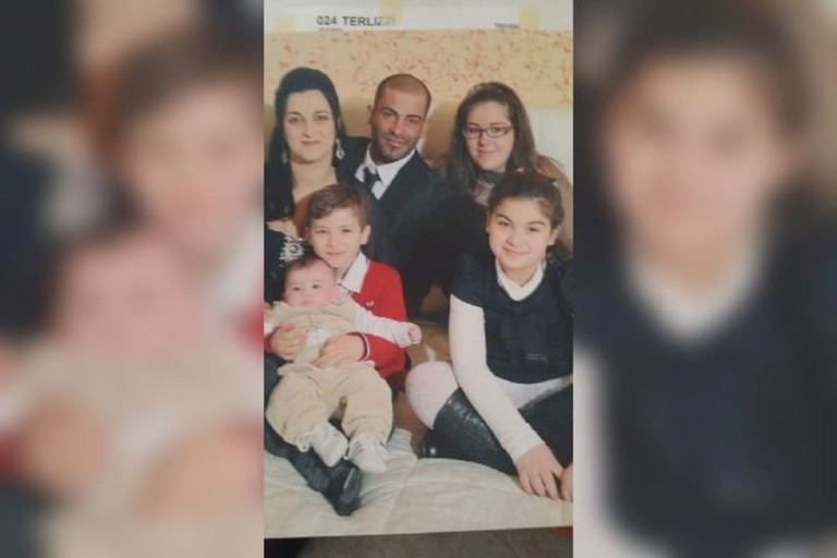Corrado Parisi e la sua famiglia