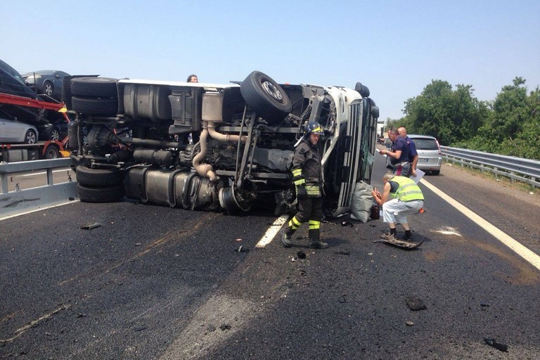 L'incidente sull'A14