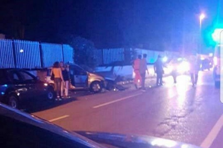 L'incidente stradale avvenuto sulla strada provinciale 112