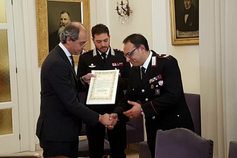 L'encomio ricevuto dal vice brigadiere Nardiello