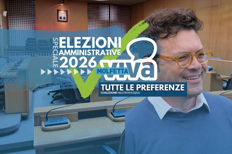 Elezioni amministrative Molfetta 2026, i voti per i candidati della coalizione di Pietro Mastropasqua