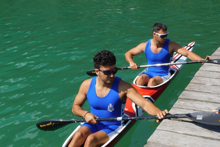 Brillano gli atleti di canoa olimpica della LNI Molfetta alla gara internazionale di Auronzo