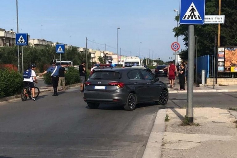 L'incidente stradale avvenuto in via Berlinguer