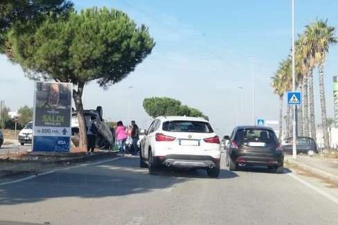 L'incidente in via Olivetti