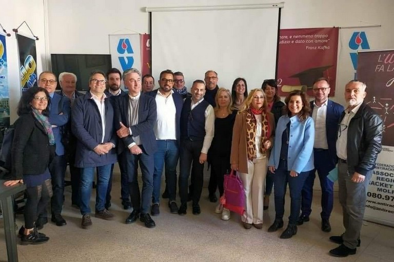 I componenti dell'associazione Antiracket Molfetta