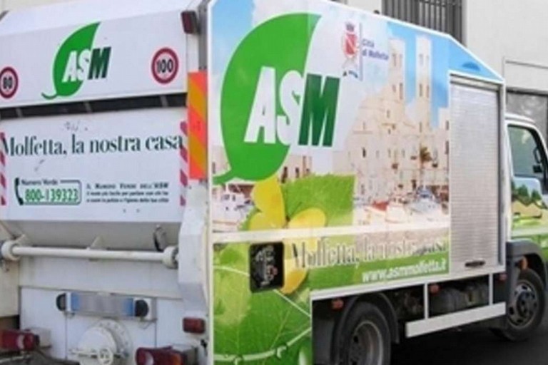 Niente blocco alla raccolta rifiuti: dissequestrati i fondi comunali destinati all'ASM Molfetta