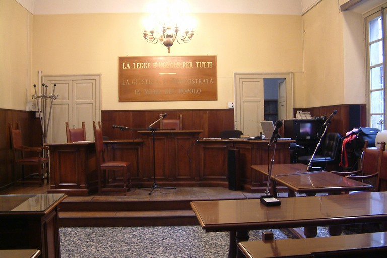 Un'aula del Tribunale