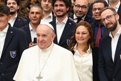 Il molfettese Fabio Petruzzella e la Nazionale Trapiantati in visita da Papa Francesco