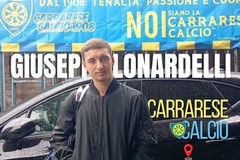 Un giovane giocatore della Molfetta Calcio U15 in prova alla Carrarese