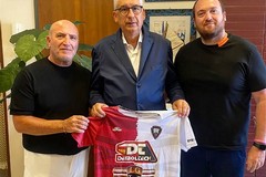 Real Molfetta C11: il presidente onorario Amato e il mister in visita al presidente della LND Puglia