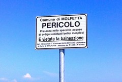 Stop alla balneazione a Torre Gavetone