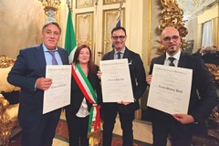 Roberto Pansini, Pasquale Brattoli e Nico Bufi Cavalieri al Merito della Repubblica Italiana