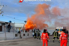 Oggi esercitazione anti-incendio al porto di Molfetta