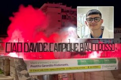 Il tifo organizzato di Molfetta rende omaggio a Davide Farinola