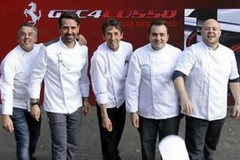 Mauro Pansini, lo chef impegnato nella presentazione della nuova Ferrari