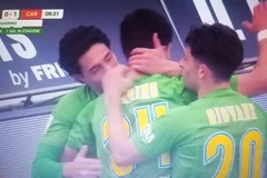 Gabriele Guarino segna il suo primo gol in Serie B