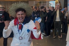 Rafael Monopoli, studente dell'Alberghiero di Molfetta, a "Baritalia 2025"