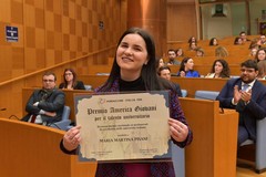 Martina Pisani, di Molfetta, ha ritirato il Premio Giovani America