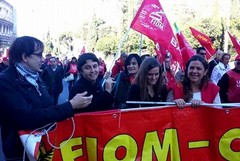 Jobs Act, Paola Natalicchio in piazza a Roma. Ancora un attacco a Renzi