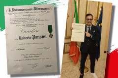 Roberto Pansini da Molfetta agli USA, Cavaliere della Repubblica Italiana