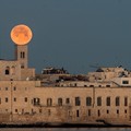 La Luna che si  "posa " sul Duomo di Molfetta. Lo splendido scatto diventa virale