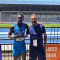 Fallou Seck dell'ASD AllenaMenti in finale ai Mondiali Virtus 2025 di Brisbane