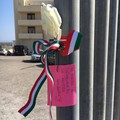 Omicidio del carabiniere, una rosa bianca davanti alla Compagnia di Molfetta