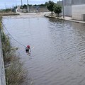 Strada Vicinale Torre Rotonda: aspirata con le idrovore l’acqua piovana