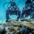 Quattro ordigni bellici rinvenuti nel porto di Molfetta