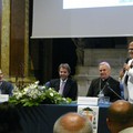 Francesco Giorgino a Molfetta per la fine della visita pastorale di mons. Cornacchia alle attività produttive