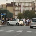 Incidente tra auto e scooter in via Corrado Salvemini