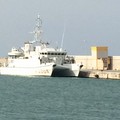 La nave oceanografica Aretusa nel porto di Molfetta