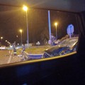 Due auto si scontrano nella notte nei pressi dell'uscita del casello autostradale di Molfetta