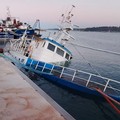 Affonda lo storico peschereccio "Diana Prima " nel porto di Ortona