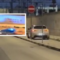 Scappa in auto invadendo la ciclabile: denunciato. Era senza patente