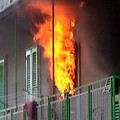 Incendio in un appartamento in Via Gelso