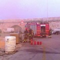 Incendio sul porto, ma è solo un'esercitazione