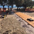 La Prima Cala di Molfetta accessibile ai disabili, lavori in corso