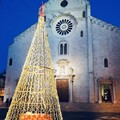 Piazza dell’Odegitria illuminata con l'albero di Natale della Maldarizzi Automotive S.p.A.