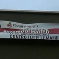 Molfetta contro le mafie: striscione a sostegno del PM Antonio di Matteo