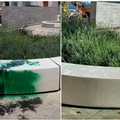 Vandalismo in piazza Immacolata: intervento dell'ASM Molfetta